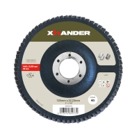 XHANDER - Disque à lamelles bombé acier/inox - Ø 125 mm - grain 40 | PROLIANS