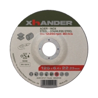 XHANDER - Disque à ébarber déporté acier/inox - Ø 125 mm - Épaisseur 6,4 mm | PROLIANS