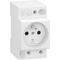 SCHNEIDER ELECTRIC - Prise de courant standard resi9 - 2p+t - 16a - encliquetable - blanc | PROLIANS