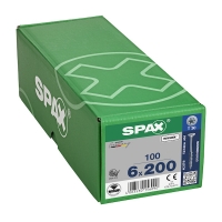 SPAX - Vis bois spax filetage partiel tête fraisée torx® t-star plus pointe 4cut zingué wirox 6 x 200 mm | PROLIANS