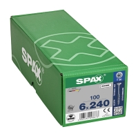 SPAX - Vis bois filetage partiel tête fraisée torx® t-star plus pointe 4cut zingué wirox 6 x 240 mm | PROLIANS