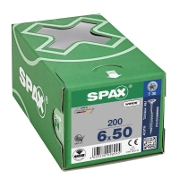 SPAX - Vis bois filetage partiel tête fraisée torx® t-star plus pointe 4cut zingué wirox 6 x 50 mm | PROLIANS