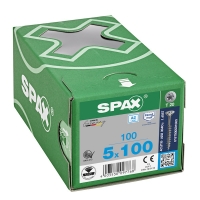 SPAX - Vis bois filetage partiel tête fraisée torx® t-star plus pointe 4cut inox a2 - 5 x 100 mm | PROLIANS