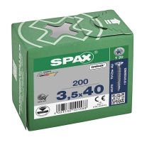 SPAX - Vis bois filetage total tête fraisée torx® t-star plus pointe 4cut zingué wirox 3,5 x 40 mm | PROLIANS