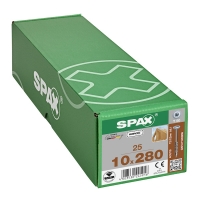 SPAX - Vis charpente bois filetage partiel tête cylindrique torx® t-star plus pointe 4cut zingué wirox 10 x 280 mm | PROLIANS