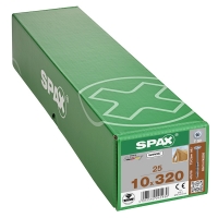 SPAX - Vis charpente bois filetage partiel tête cylindrique torx® t-star plus pointe 4cut zingué wirox 10 x 320 mm | PROLIANS