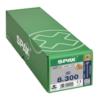 SPAX - Vis charpente bois filetage partiel tête fraisée torx® t-star plus t40 pointe 4cut zingué wirox 8 x 300 mm | PROLIANS