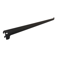 XHANDER - Console pour crémaillère simple perforation - 45 cm - noir | PROLIANS