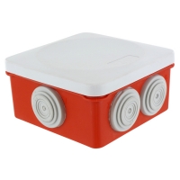 BLM DISTRIBUTION - Boîte de dérivation étanche optibox 960° rouge clipsable - 80 x 80 x 42 mm | PROLIANS