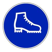 NOVAP - Panneau de signalisation chaussures de sécurité obligatoires - 300 mm | PROLIANS