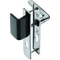 VACHETTE - Ensemble porte & de sécurité riv'bloc p536 sur grande plaque - fonction : clé i - Épaisseur de porte : 40 mm - section du carré : 7 mm - entraxe : 195 mm - chromé | PROLIANS