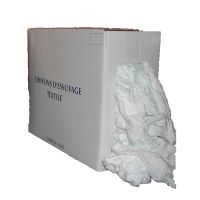 COMPAS ALAIN - Chiffon textile  ricot mel blanc - carton de 10 kg - blanc | PROLIANS