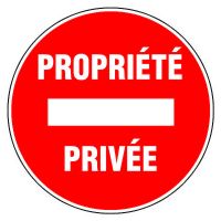 novap - Panneau de signalisation propriété privée - 300 mm | PROLIANS