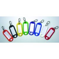 SELECT HARDWARE FRANCE - Porte-étiquette de clé plastique(boite de 200) - blanc, bleu, jaune, noir, orange, rouge et vert | PROLIANS