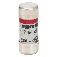 LEGRAND - Cartouche fusible domestique avec voyant - rouge - 10,3 x 25,8 mm - 16 a - boîte de 10 pièces | PROLIANS