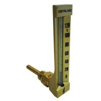 DISTRILABO - Thermomètre type 35 equerre 0/120°c - horizontal - 63 mm | PROLIANS