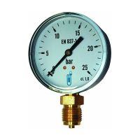 Manomètre pour contrôle pression eau 0/10b - 50 boîtier inox - protection  en caoutchouc IP65 - MIOPRESS