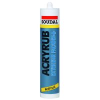 SOUDAL - Mastic acrylique acryrub exterieur facade+ - 300 ml - blanc | PROLIANS