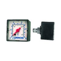 PREVOST - Manomètre boîtier carré 40 x 40 mm - plage de pression : 0-10 bar | PROLIANS