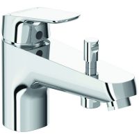 PORCHER - Mitigeur de bain douche okyris - finition : chromé - combiné de douche : non - longueur du bec : 156 mm | PROLIANS