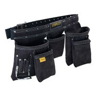 STANLEY - Porte-outils cuir double ceinture avec 5 poches | PROLIANS