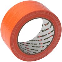Ruban adhésif toilé orange 50 mm x 33 m - 1 rouleau adhésif TECPLAST pour  fixer les