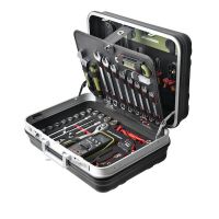 STIER Valise à outils à roulettes Premium 460 x 260 x 430 mm, 19  compartiments, polyester, malette rangement outils, malette de transport :  : Bricolage