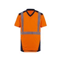 t2s - T-shirt haute visibilité bali orange/marine | PROLIANS