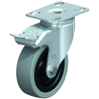 Roulette de manutention pivotante à frein LKPA-VPA-FI 120 kg - 125 x 32 mm