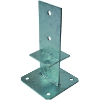 Pied de poteau PPS230 platines 130 x 130 et 80 x 80 mm Hauteur 230 mm