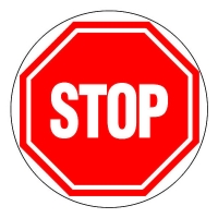 Panneau de signalisation stop - 300 mm