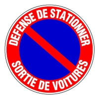 Panneau de signalisation prière de ne pas stationner - 300 mm