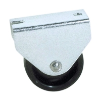 Roulette de meuble sur platine bandage polypropylène 75 - Capacité de charge : 40 kg - Diamètre : 40 mm - Fonctionnement : fixe - Hauteur de la roulette : 43 mm
