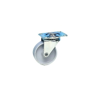 Roulette de meuble sur platine bandage polyoléfine 705522 - Capacité de charge : 12 kg - Diamètre : 30 mm - Fonctionnement : pivotante - Hauteur de la roulette : 42 mm