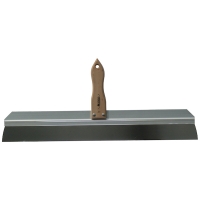 Couteau à enduire en inox avec manche bois 60 cm