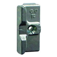 Gâche galet zamak pour menuiserie bois E-19568