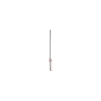 Crémone inverseur F15 cote d fixe recoupable en partie haute G-13797 - Axe du fouillot : 15 mm - Côte D / Hauteur de poignée : 980 mm - Longueur : 2100 mm - Nombre de galets : 4