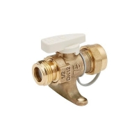 Robinet vanne ROIA avec bouchon et attache sous blister - 1/2"