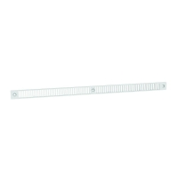 Grille de façade pour entrée d'air GPE2A - M-G - blanc - 390 x 3 x 20 mm