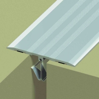 Clipet double pour couvre joints - Largeur du couvre-joint : 24 mm - Longueur du couvre-joint : 0,04 m