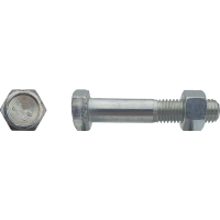 Boulon tête hexagonale Filetage total classe 6,8 Zingué 12 x 20 mm