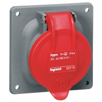 Prise à entraxes unifiés fixe HYPRA 32A - 32 A - 94 x 84 mm