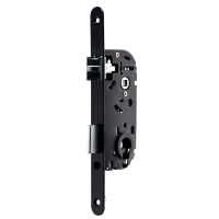 Serrure à larder 1 point D4500 clé I coffre mince axe 40 mm noire