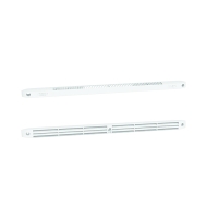 Entrée d'air autoréglable acoustique MG - Débit : 30 m3/h - Coloris : blanc - Dimensions (l x h x e / d x e) : 405 x 20 x 18 mm
