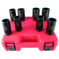 Coffret de douilles et accessoires SS618 3/4PDR 8PCS MET IMP SET