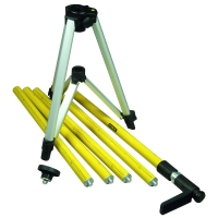 Canne télescopique 3 sections pour laser tripole 3,6 mètres