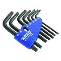 Jeu de 7 clés mâles Torx - Diamètre minimal et maximal de la tête : T10 à T40