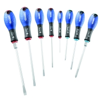 Jeu de 8 tournevis Plat et Pozidriv®
