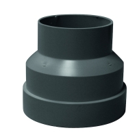 Réduction conduit de ventilation plastique - Diamètre entrée : 160 mm - Diamètre sortie : 125 mm