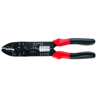 Pince à sertir pour cosses 449BPB - Capacité : dénudage de 0,75 à 6 mm²,sertissage des cosses nues et pré-isolées de 1,5 à 6 mm²